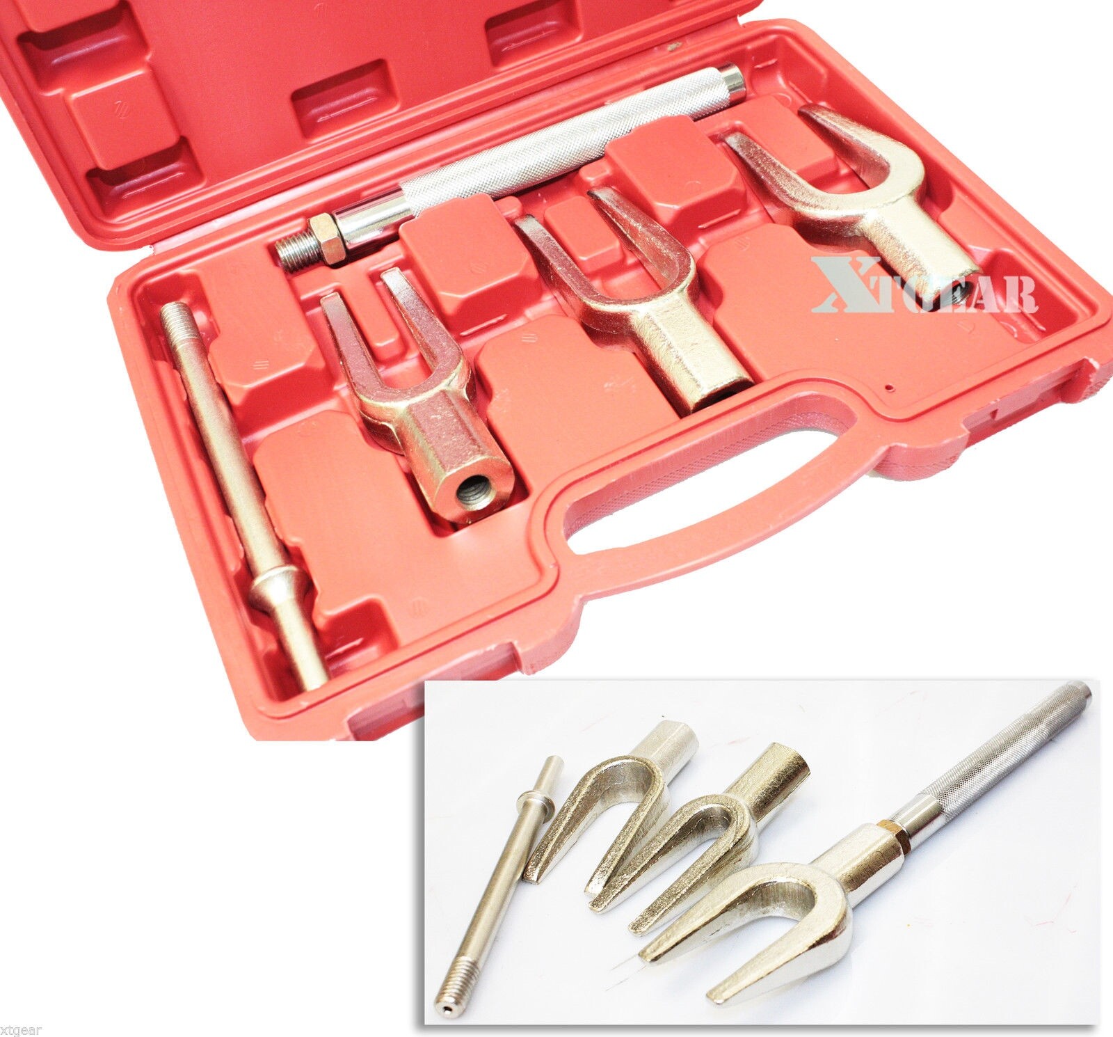 HD 5pc Tie-Rod Ball Joint Pitman Arm Seperator Remover Splitter Set