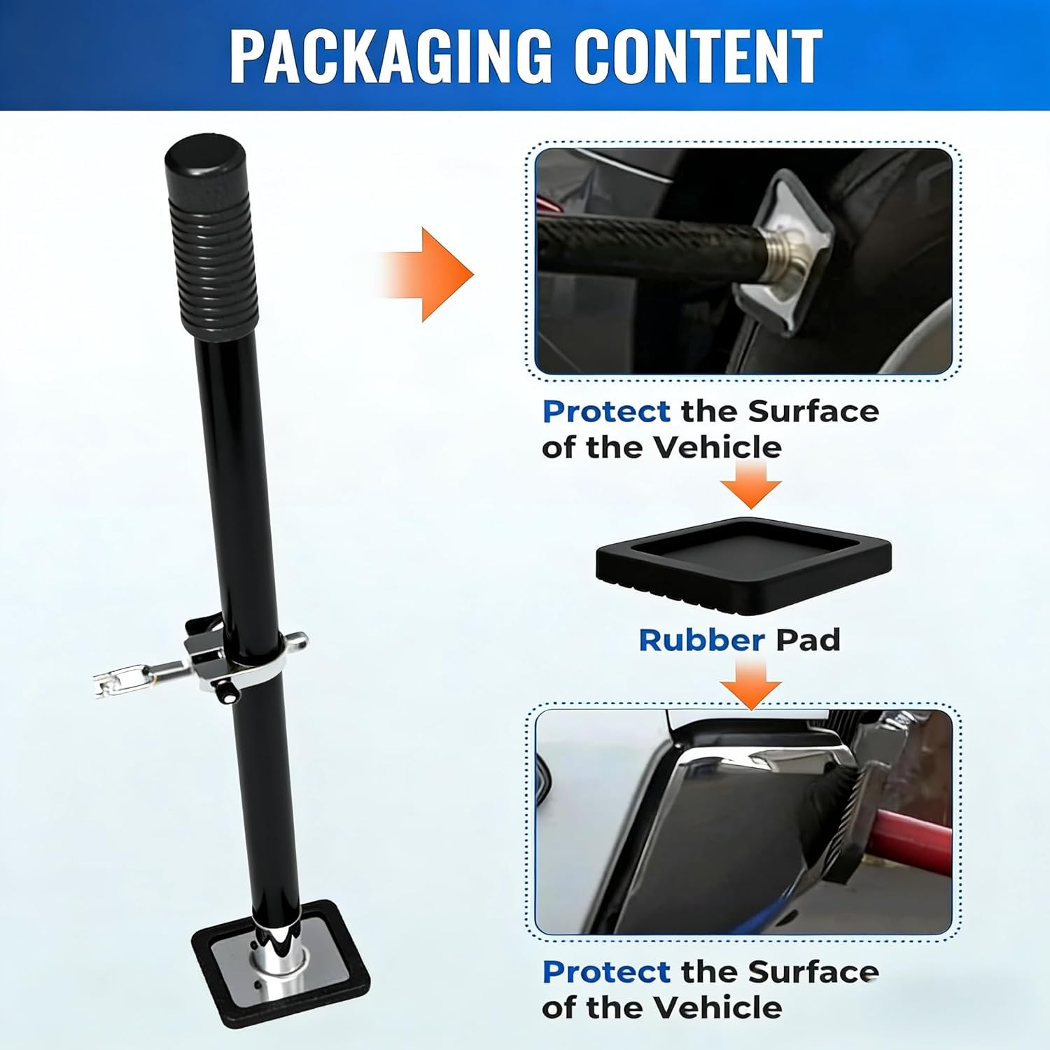 ELITEWILL Hustler Stick Body Jack – Car, Panel, Bumper, Alignment Repair Tool
