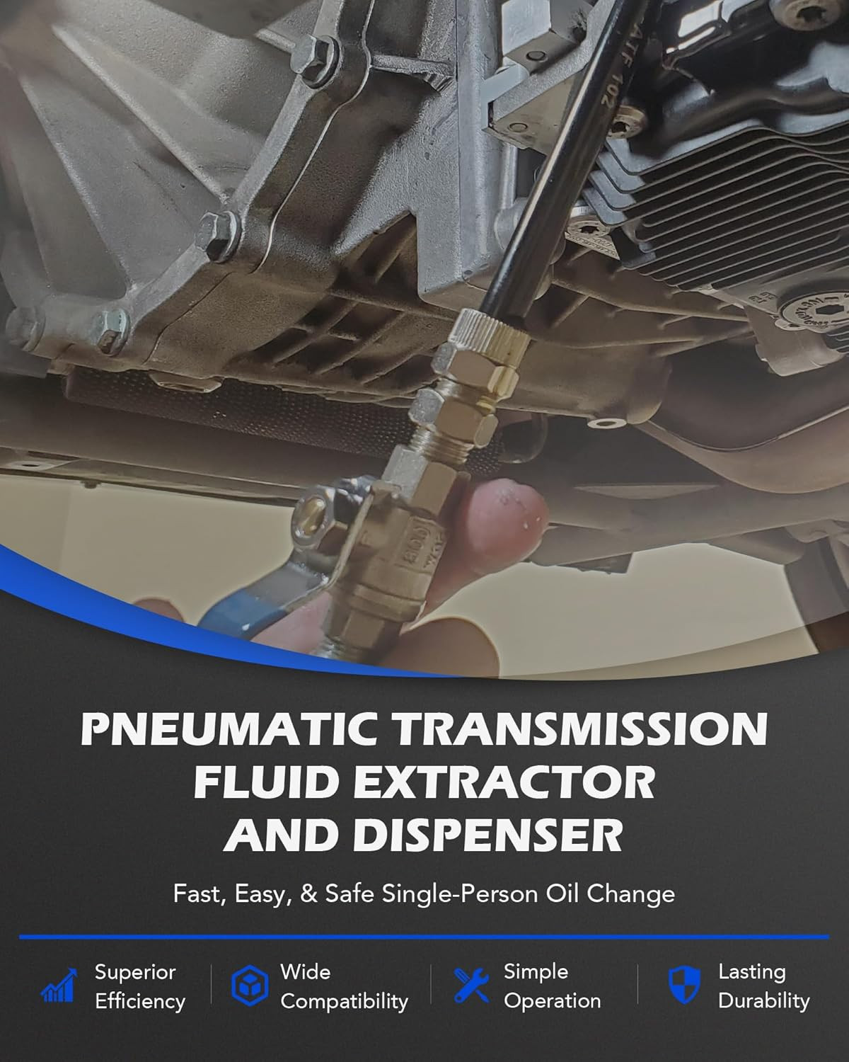 10L Two Way Pneumatic ATF Oil Liquid Extractor Transmission Fluid Transfer Pump