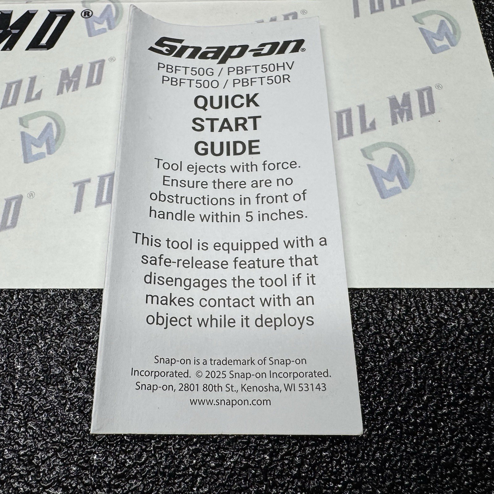 Snap-on Tools NEW RED “OTF” Out The Front Retractable Clip Removal Tool PBFT50R