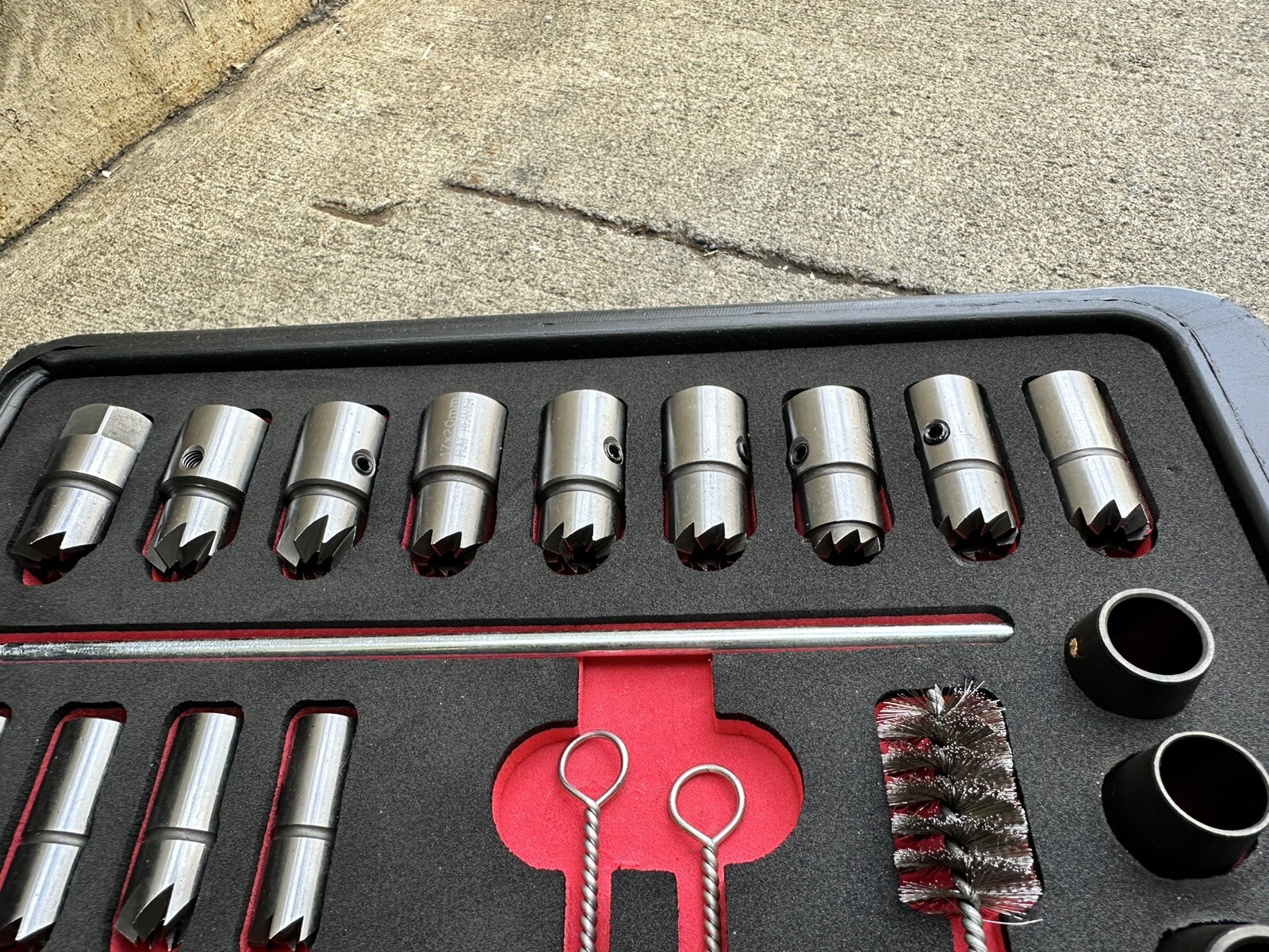 Universal Reface Diesel Injector Seat Cutter Reamer Set & Manhole Cleaning Set
