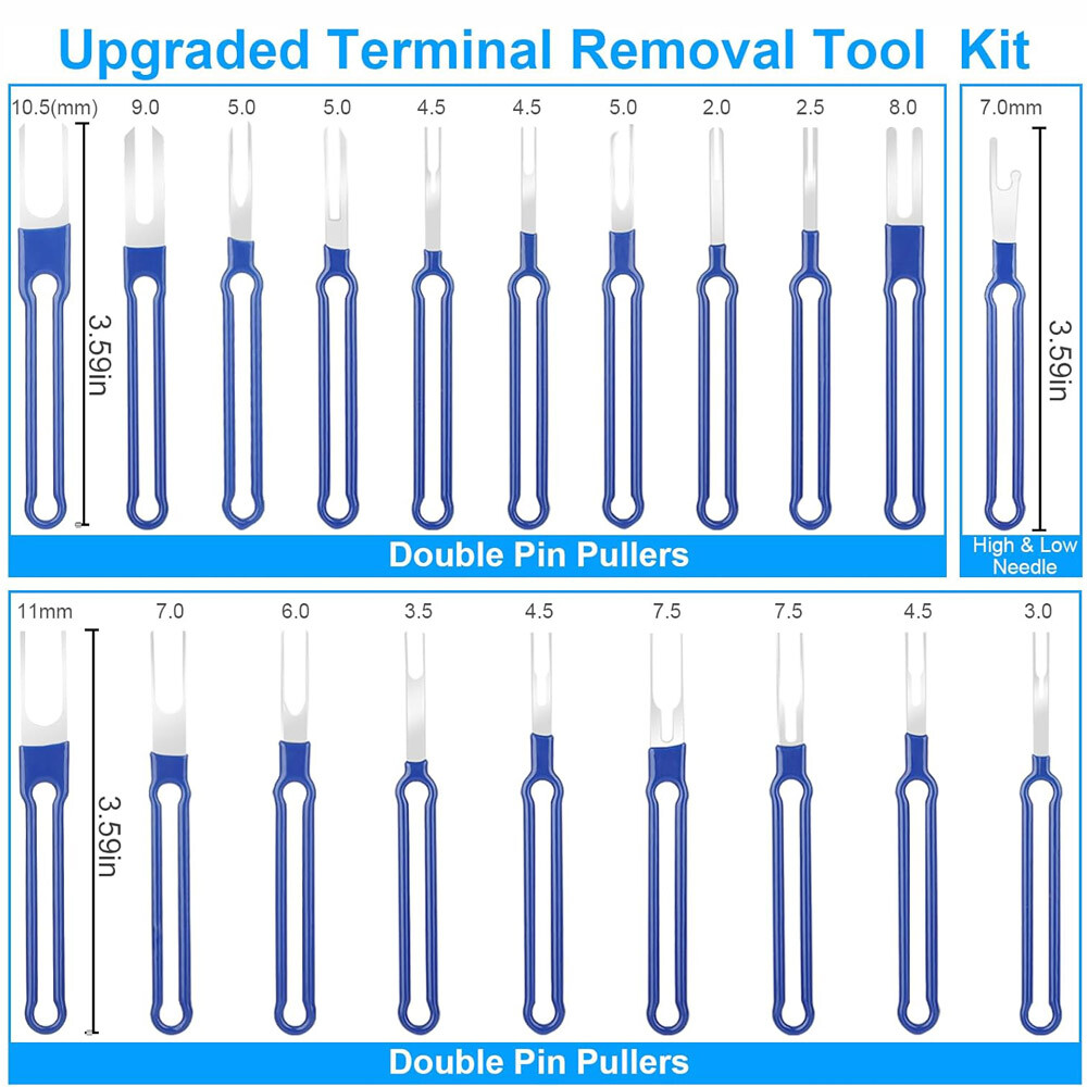 41pcs Pin Extractor Tool Terminal Ejector Connector Removal Kit w/Protective Bag