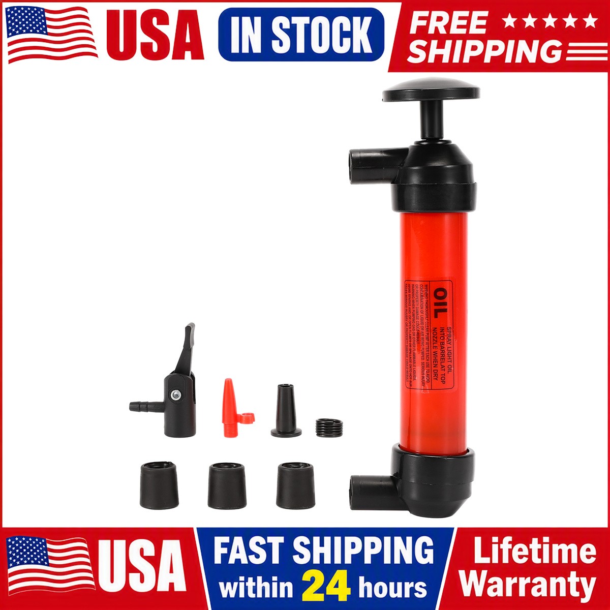 Fluid Extractor Pump Manual Suction Multi-Use Liquid Transfer Siphon Hand Pump