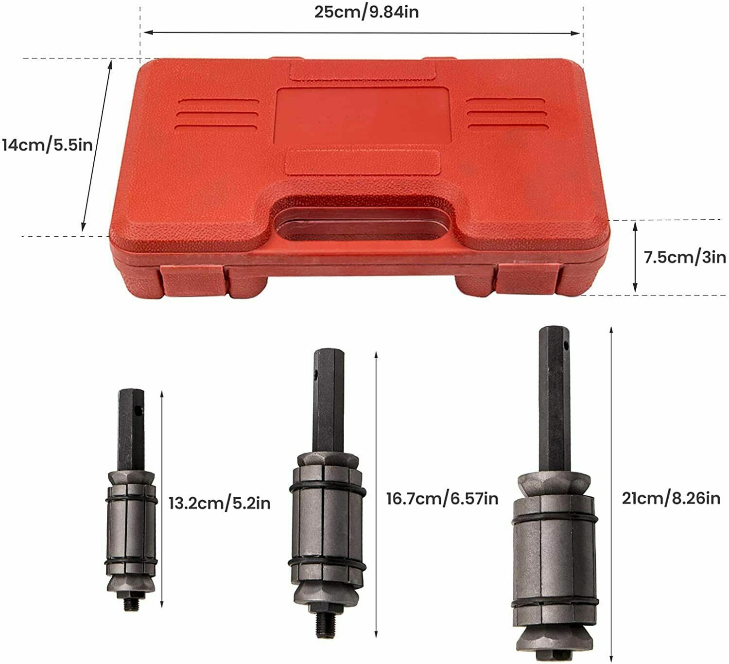 3Pcs 1/8″ to 3-1/2″ Tail Pipe Expander Muffler Exhaust Tailpipe Tube Tool Set