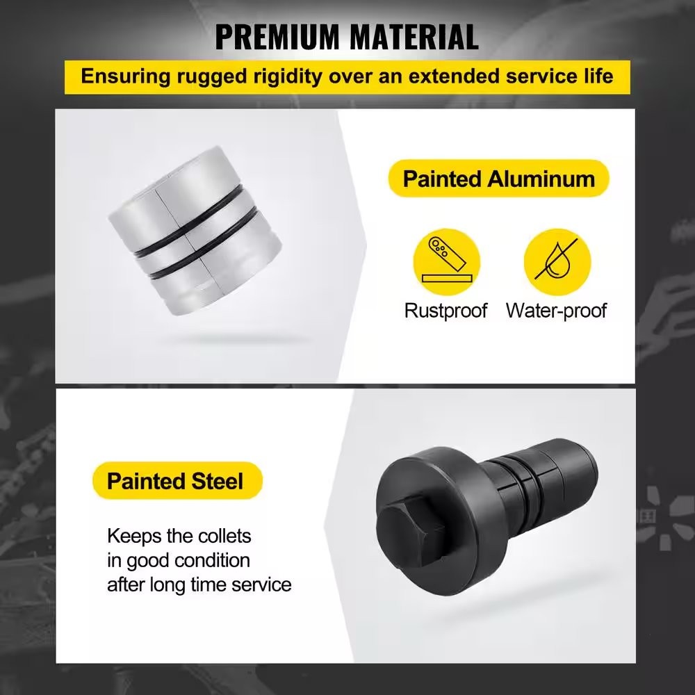 Exhaust Pipe Stretcher Kit 1-5/8 in. to 4-1/4 in. Exhaust Pipe Expander Kit 7 Pc