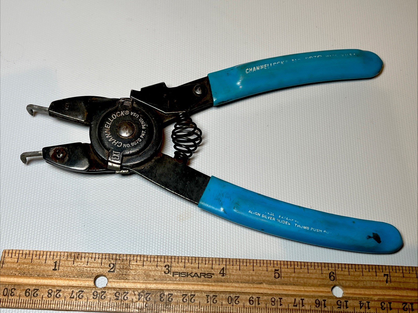 Channellock 907G Snap Ring Pliers Combination Switch Internal External Mechanic