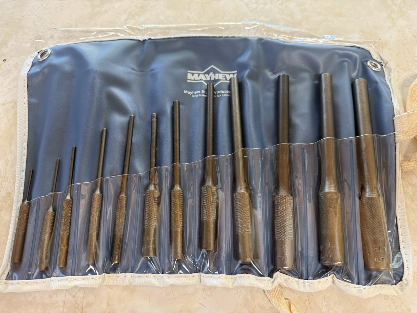 Mayhew 62254 12 Piece Pilot Punch Set