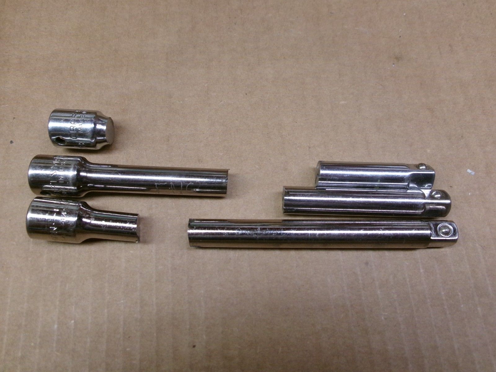 Craftsman USA 3-Piece 3/8″ Drive Stubby Socket Driver Spinner Set (home made)