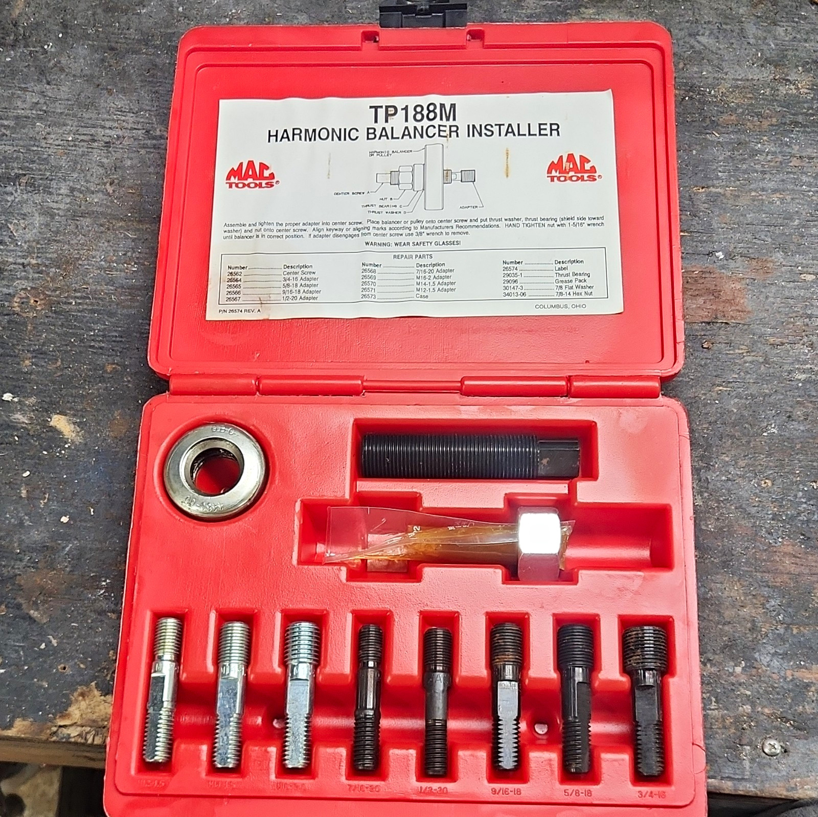 New MAC Harmonic Balancer Installer Tool Kit