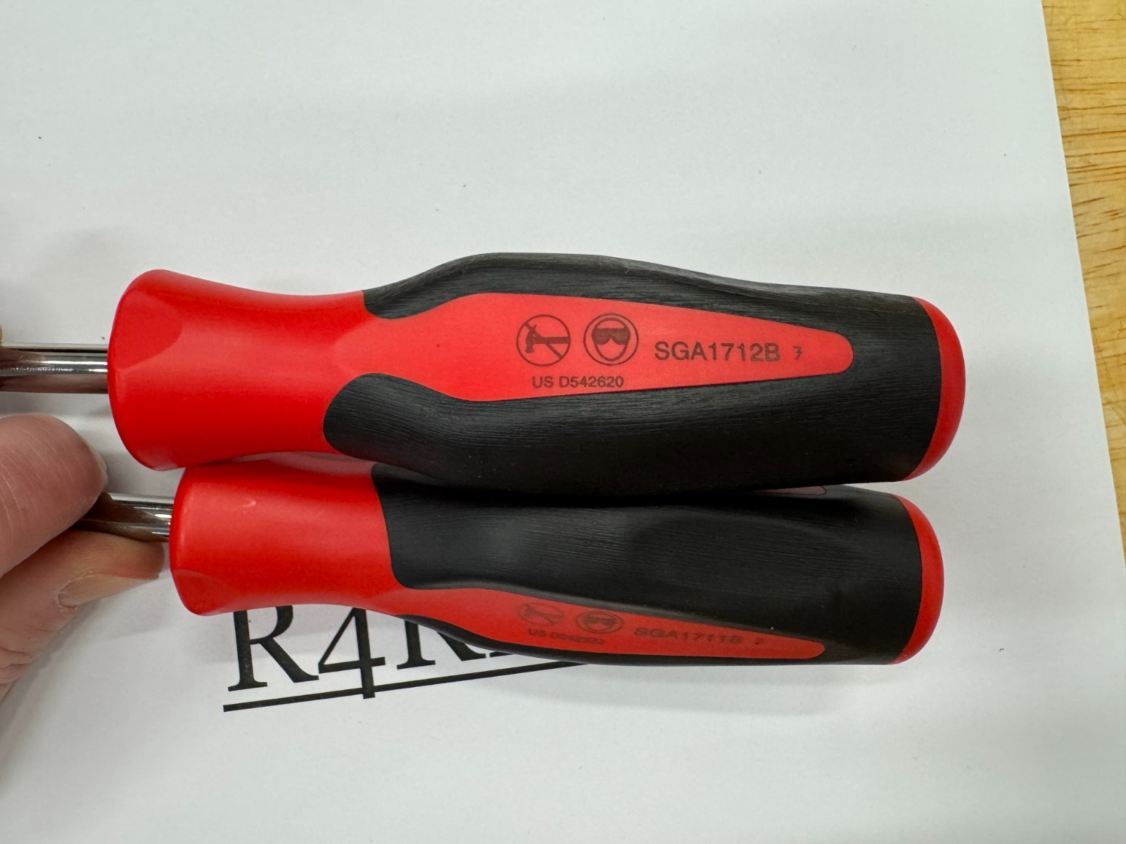 Snap-on Tools USA NEW RED Soft Grip Long Shaft Radiator Hose Pick 2pc Lot Set