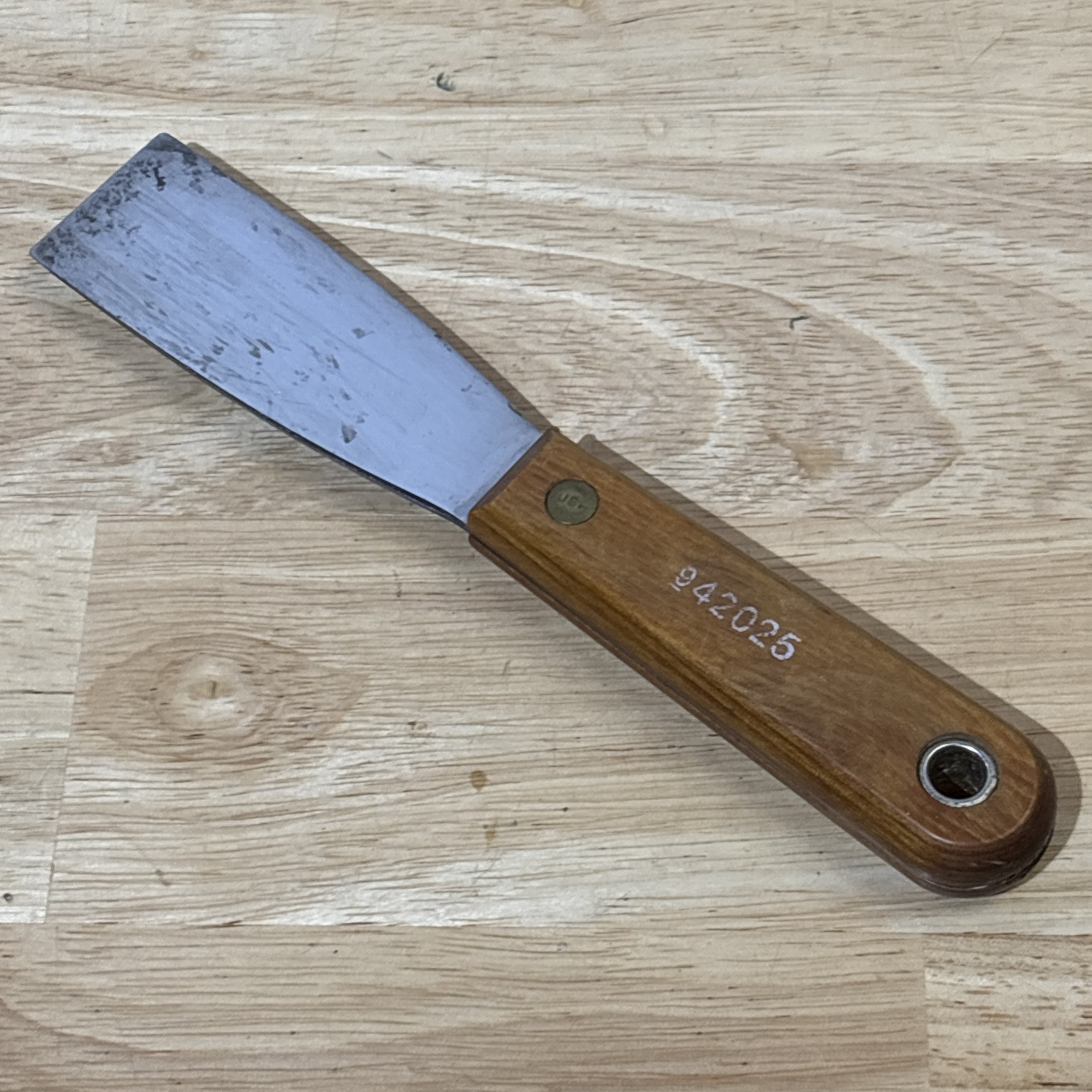 Craftsman 1.25″ Gasket Scraper Putty Knife Stiff Blade Wood Handle 9 42025 USA