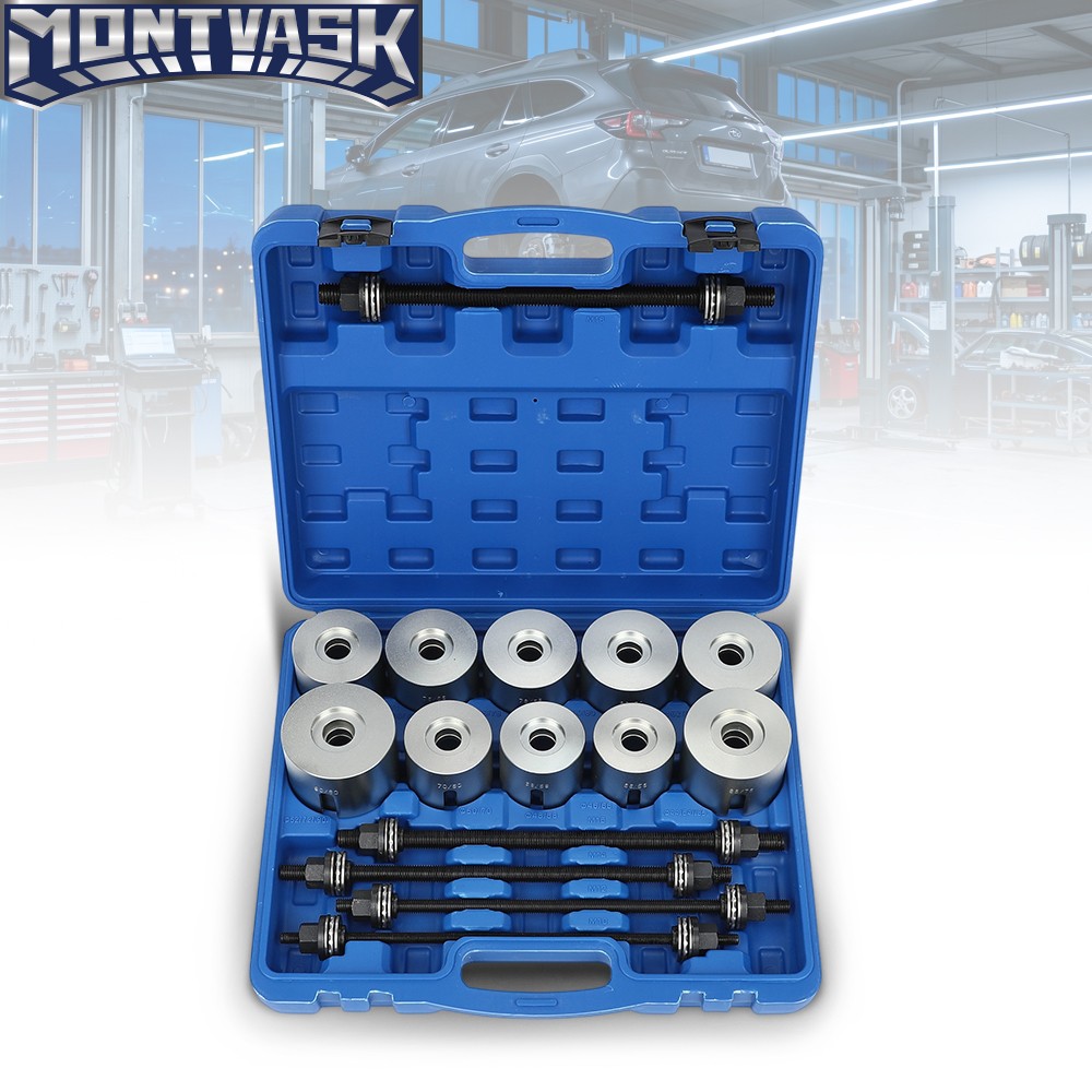27x Universal Press and Pull Sleeve Kit Bush Bearing Removal Insertion Tool Set
