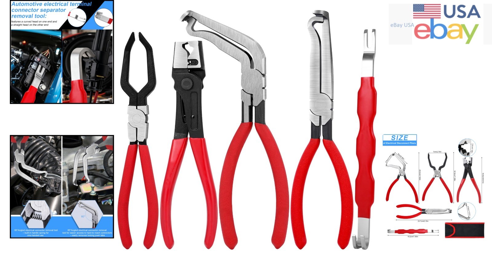 5-Piece Automotive Electrical Connector Removal Tool Set for Precision Repairs