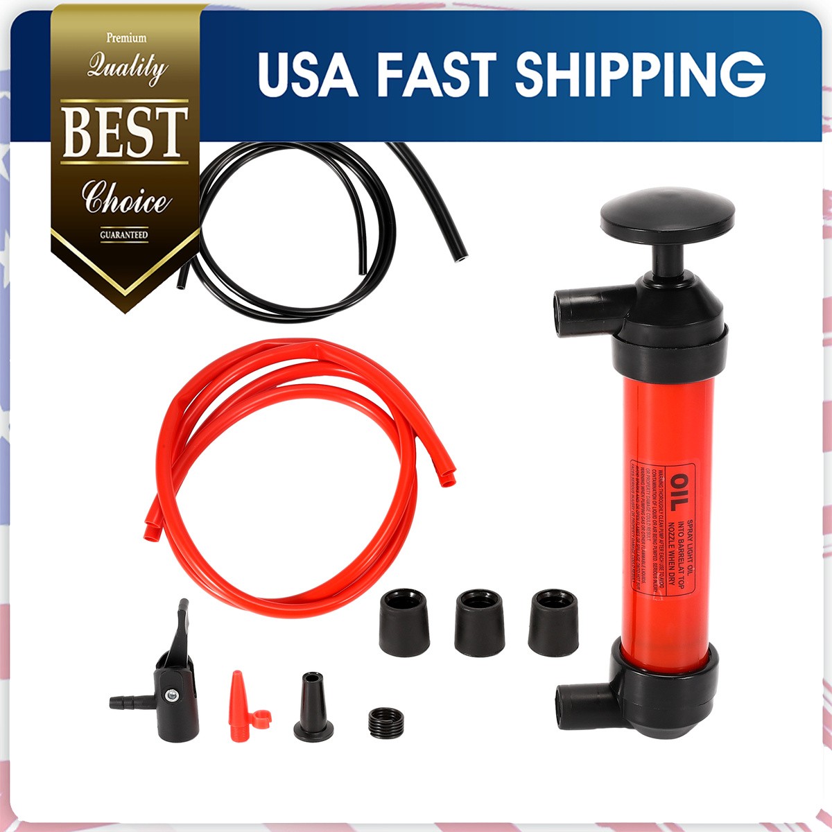 Fluid Extractor Pump Manual Suction Multi-Use Liquid Transfer Siphon Hand Pump