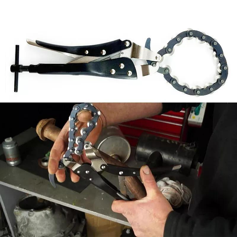 Exhaust Pipe Cutter Multi Wheel Chain Lock-grip Pliers Pipe Tube PCS Wrench Tool