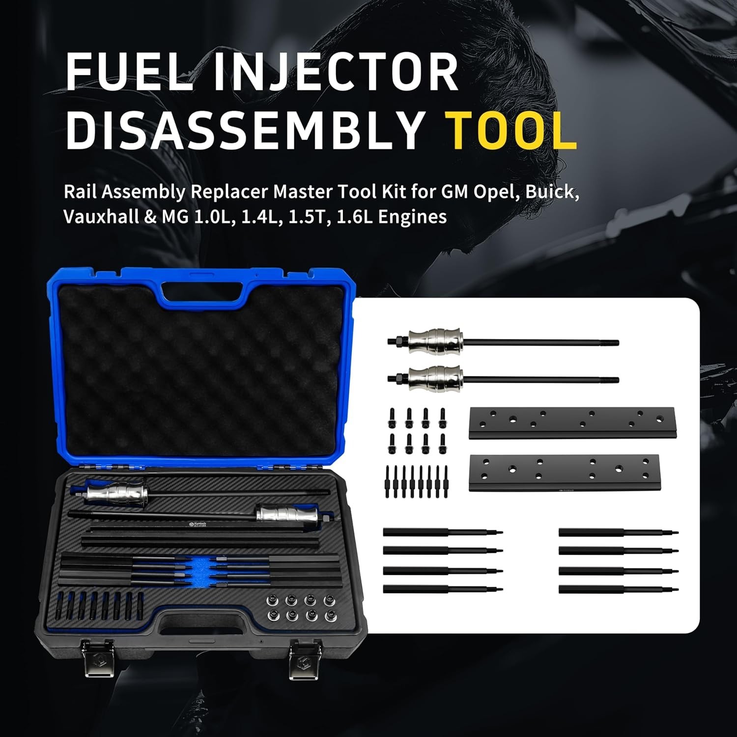 Fuel Injector Disassembly Tool for GM Opel Buick Vauxhall MG 1.0L 1.4L 1.5T 1.6L