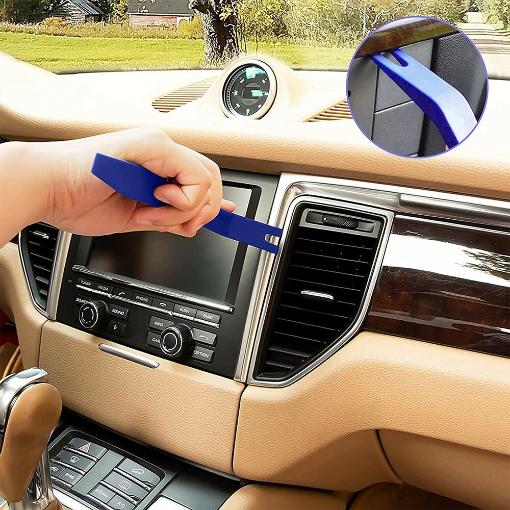 Plastic Trim Removal Pry Tool Set for Car Radio Panel Door Dash Clip Fasteners