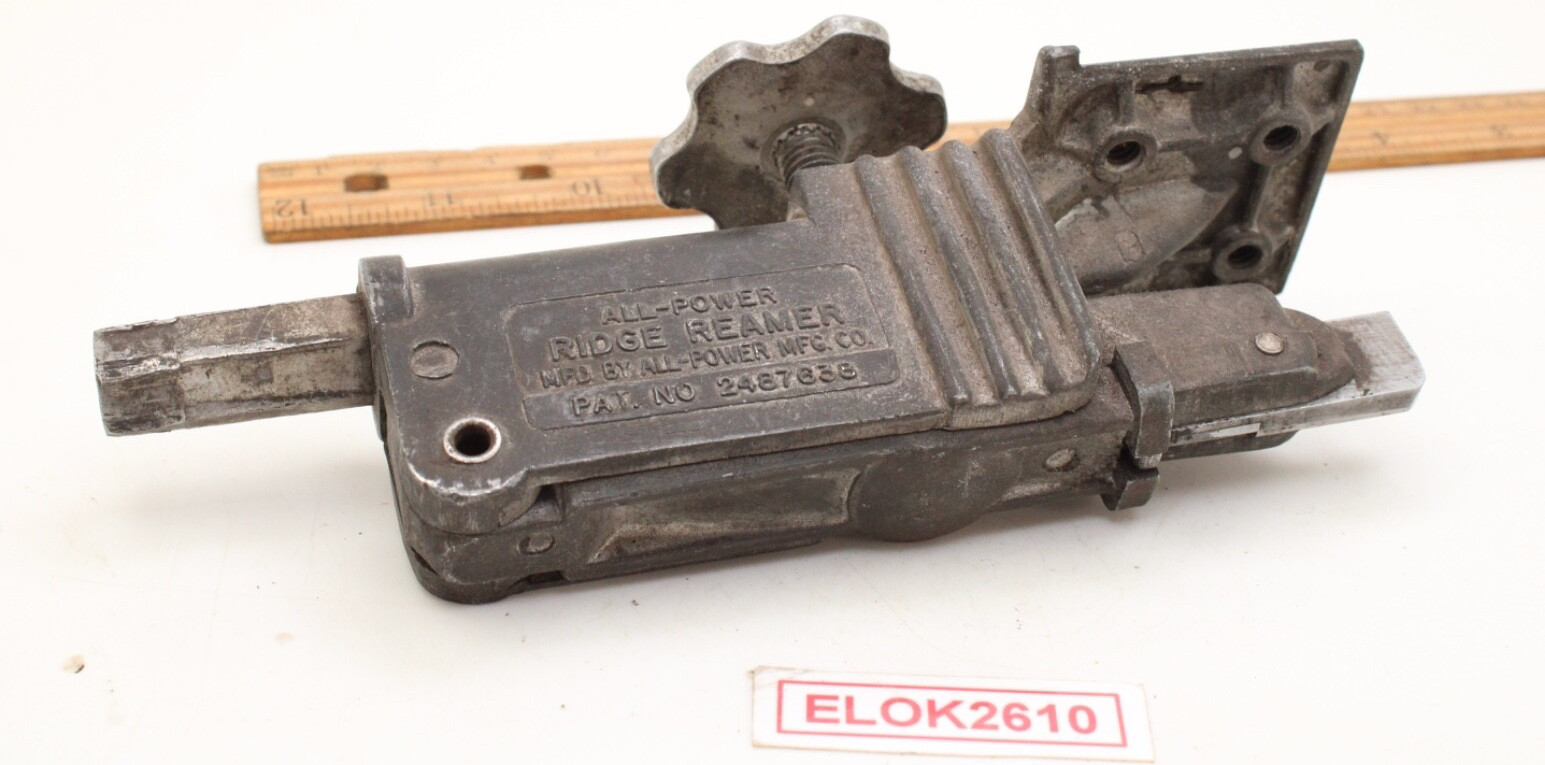 All-Power Ridge Reamer Mfd. By All-Power MFg. Co. USA Vintage