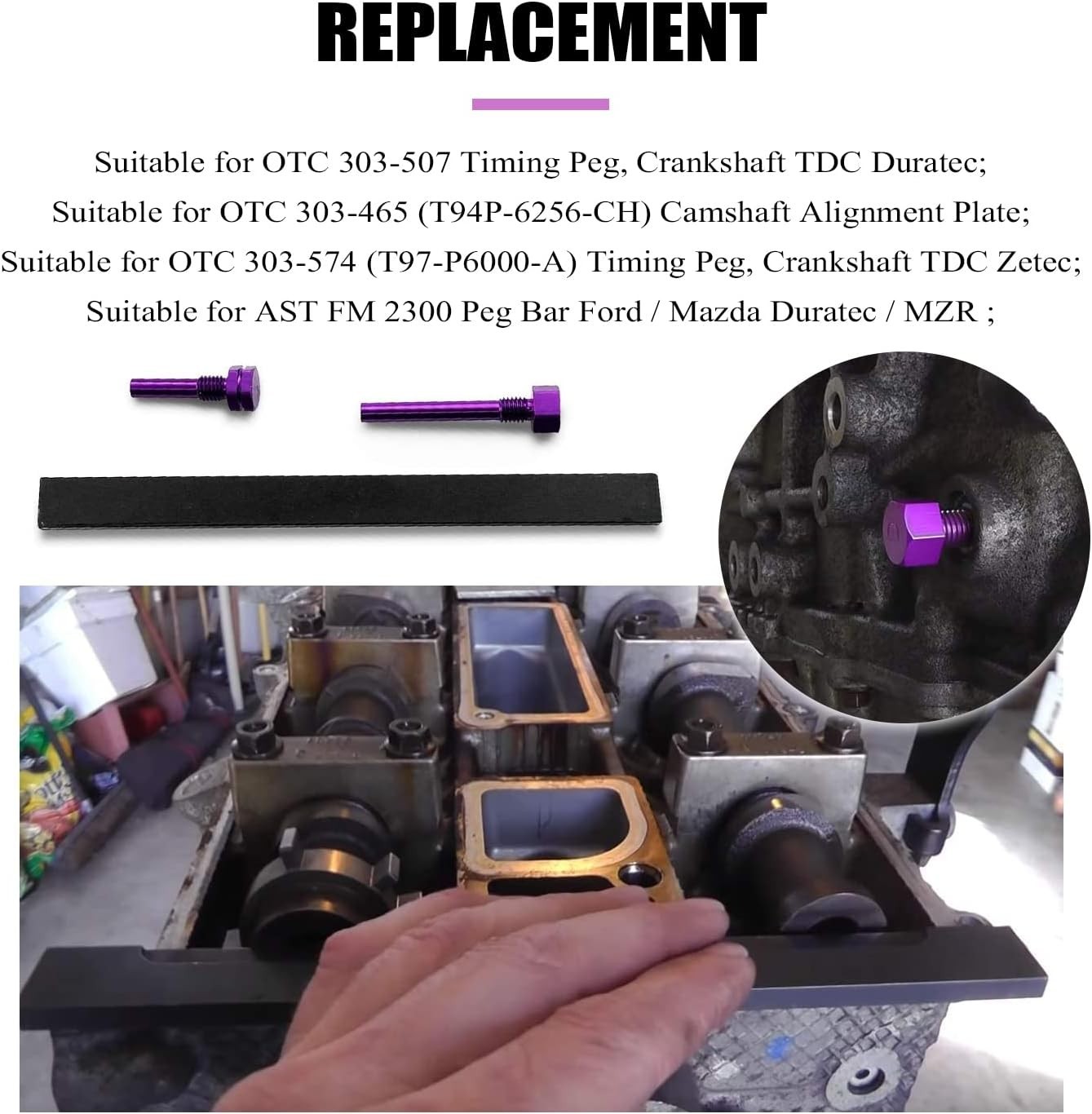 Precision Cam Timing Alignment Tools for Ford/Mazda Zetec Engines (2.0L-2.5L)