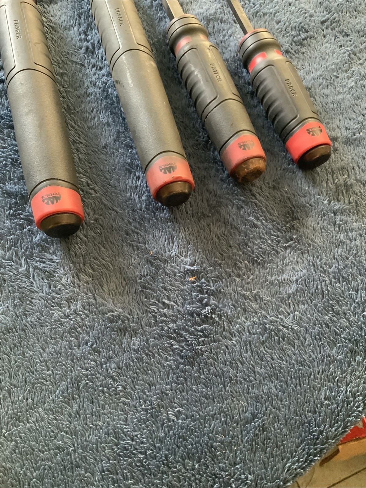 Mac Tools 4pc Pry Bar Set….pb36cr, Pb25cr, Pb17cr, Pb8cr….see Pics…