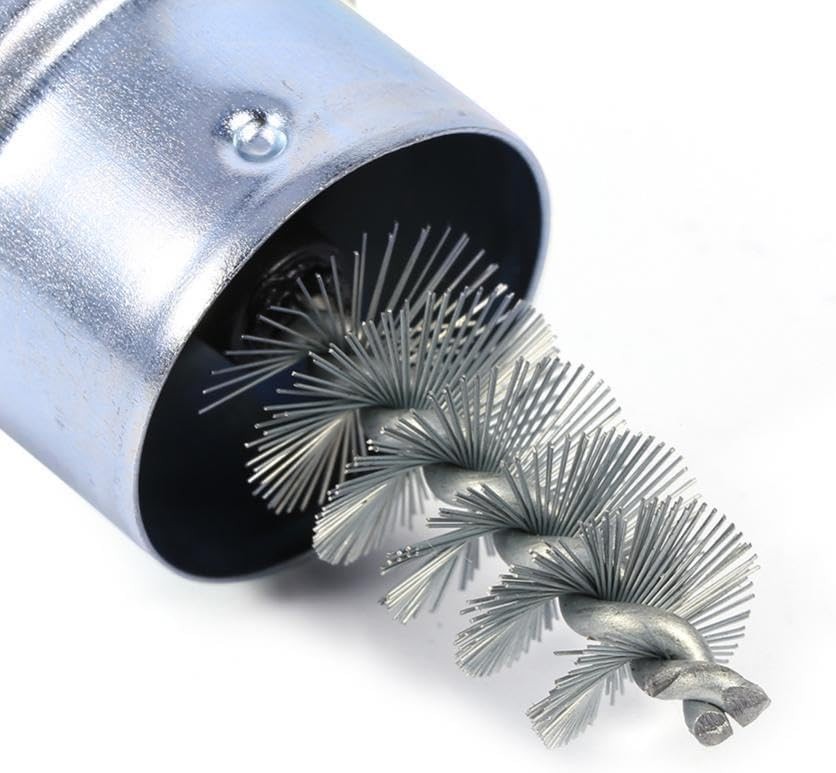Versatile Battery Terminal Cleaner with Stainless Steel Brush & Plastic Handle