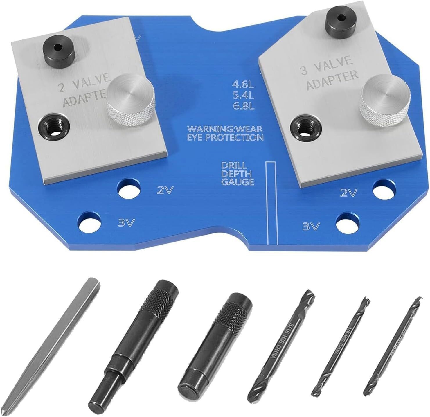 68500 Manifold Drill Template for Ford 2V & 3V 4.6L 5.4L 6.8L V10 Exhaust Tool