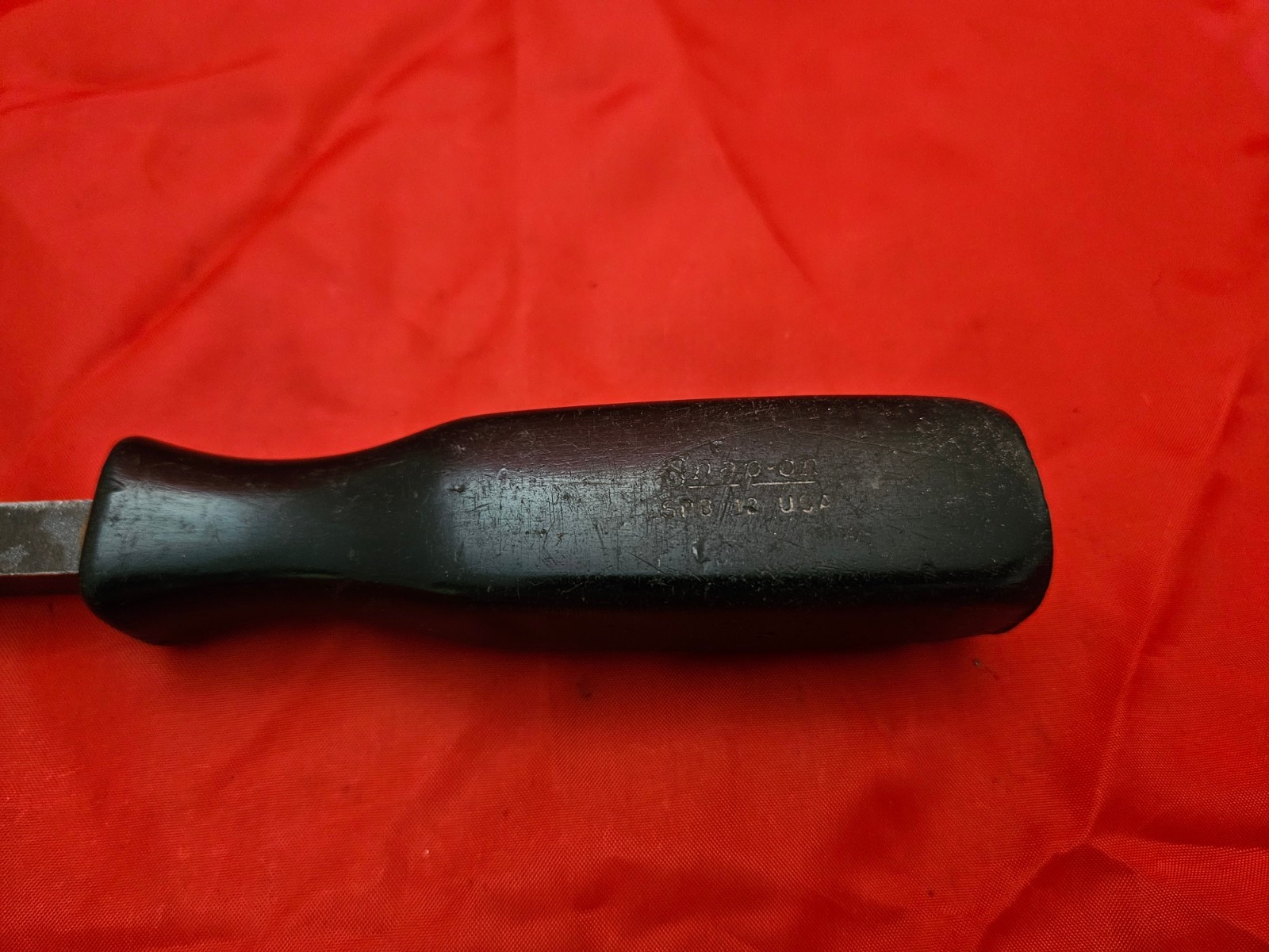Snap-on SPB12 11.25″ Curved Head Pry Bar Prybar Black Hard Handle USA S17