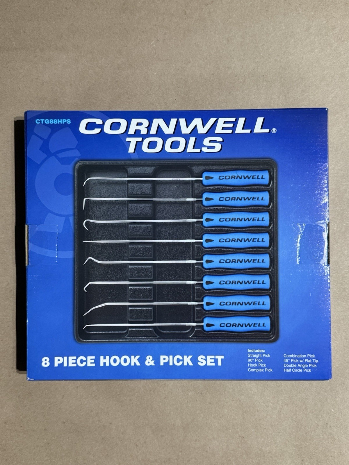 NEW Cornwell 8 Piece Hook & Pick Set CTG88HPS