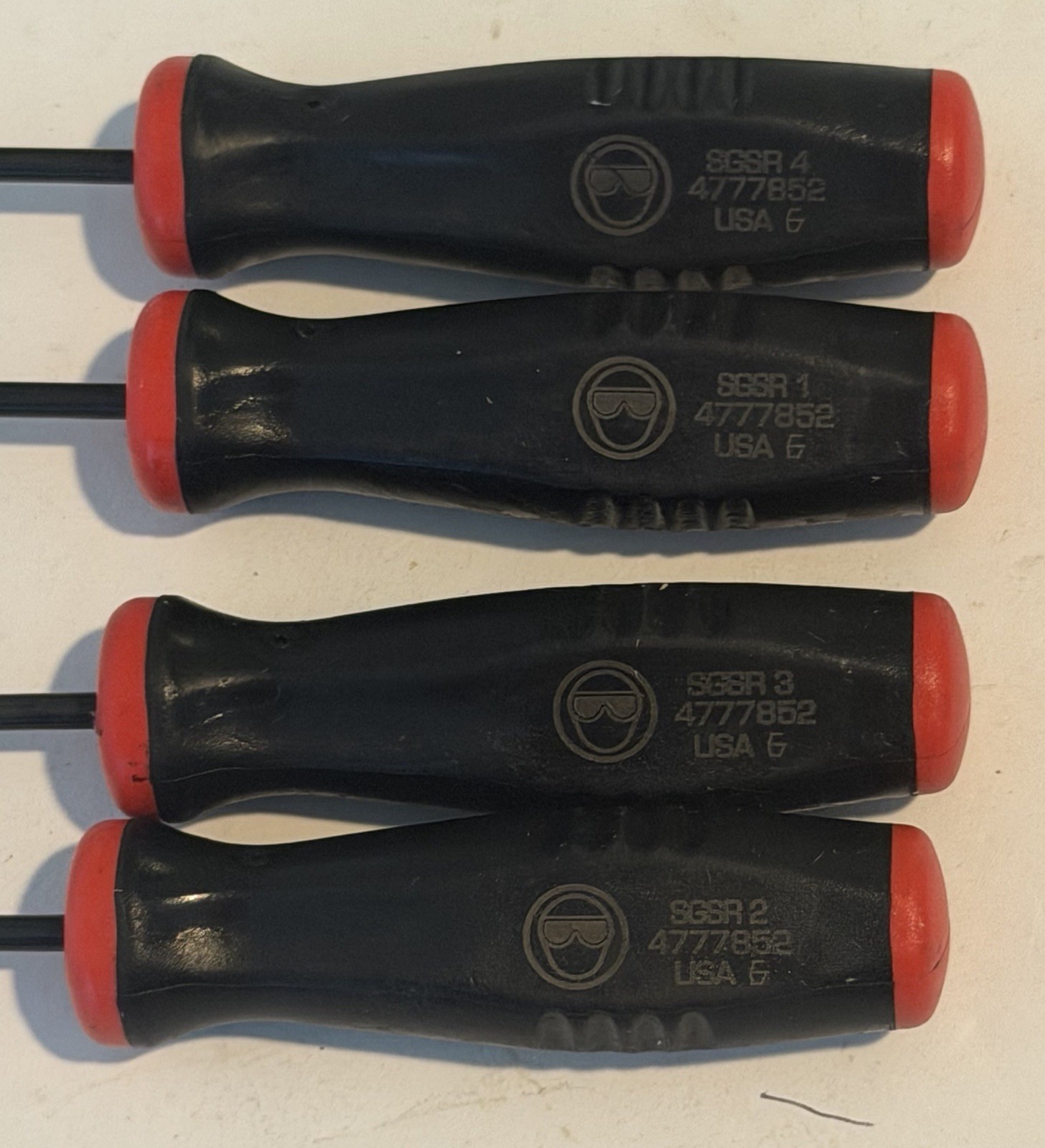 Snap On USA Tools PAK562770 Soft Grip Seal Removal 4 Pc Set SGSR
