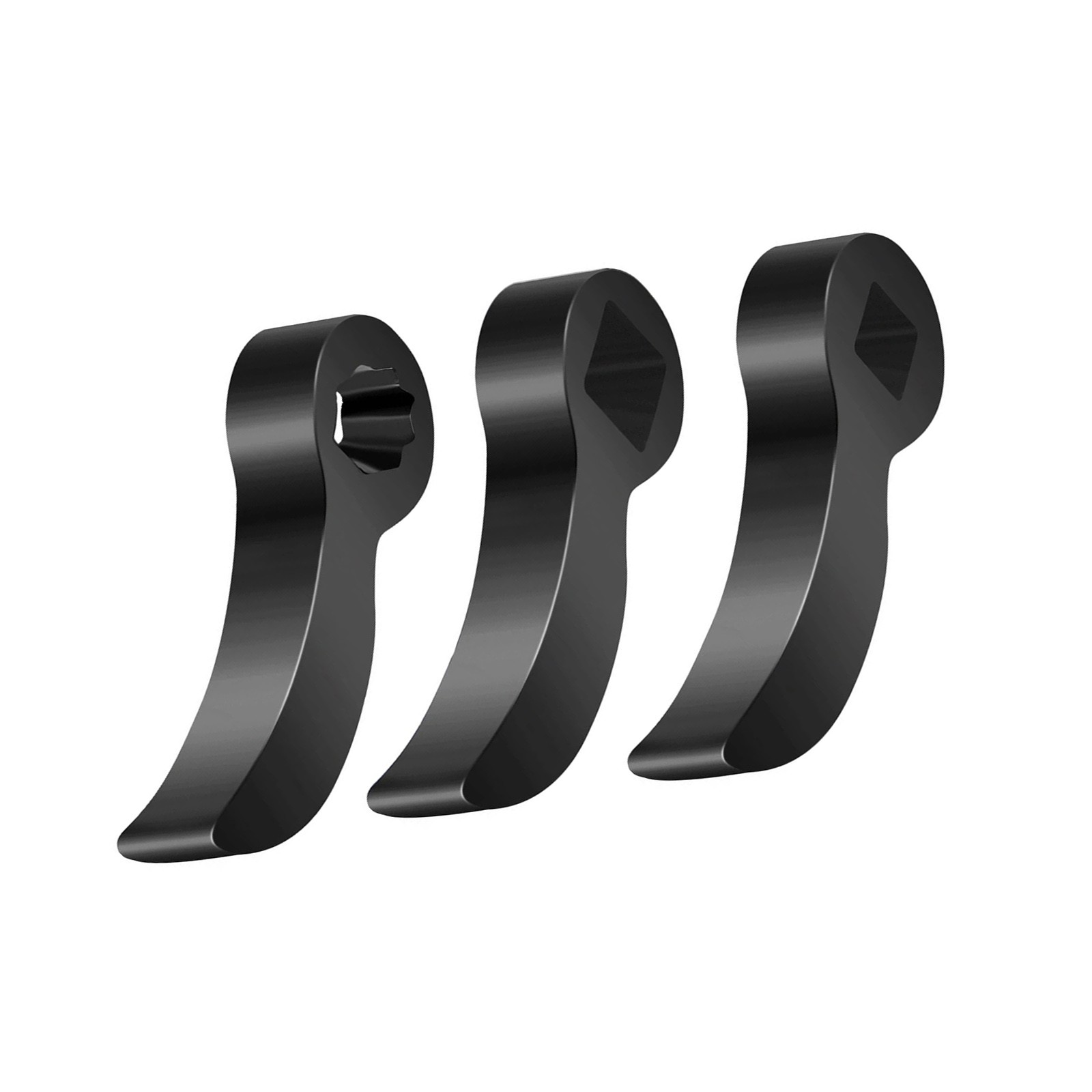 3 PCS 1/2 in 3/8 in Pry Bar Tool Head Adapter for Automotive Disassembly Work