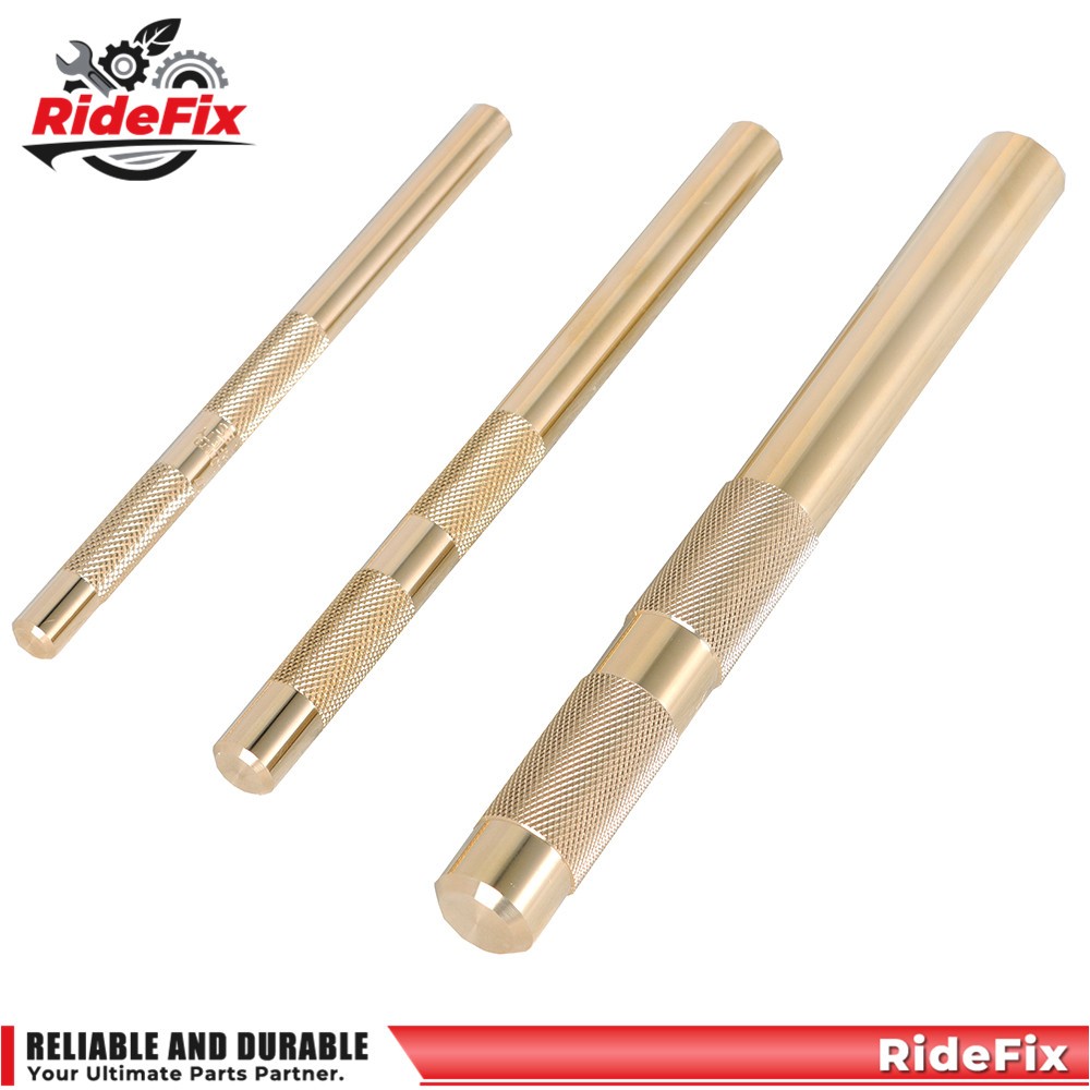 61360 3Pcs Brass Drift Punch Set 3/4″ 1/2″ 3/8″ Hand Tool Punches Tool Home use