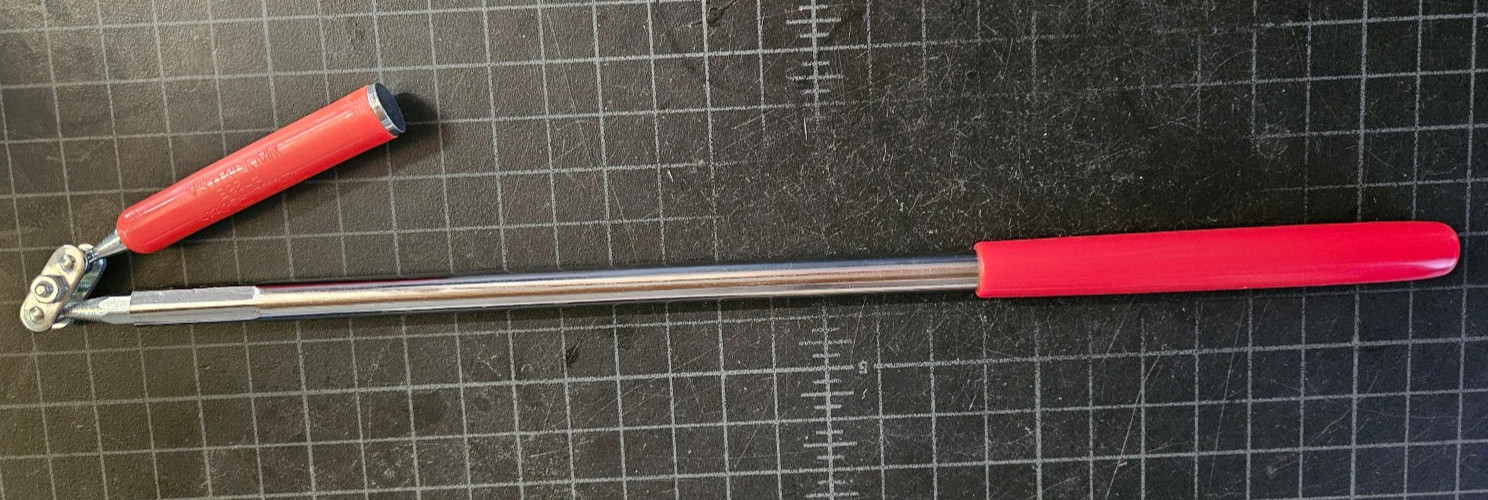 Blue-Point Magnetic Telescoping Pickup Tool – PT28E – Red Handle – 26″ USA NEW!