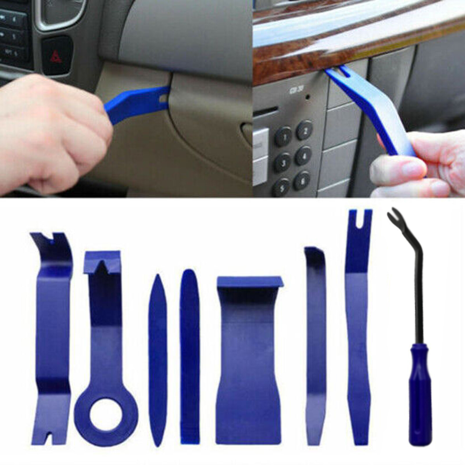 Auto Audio Removal Tool 8pcs/set Car Door Trim Panel Dash Removal Pry Tool Kit