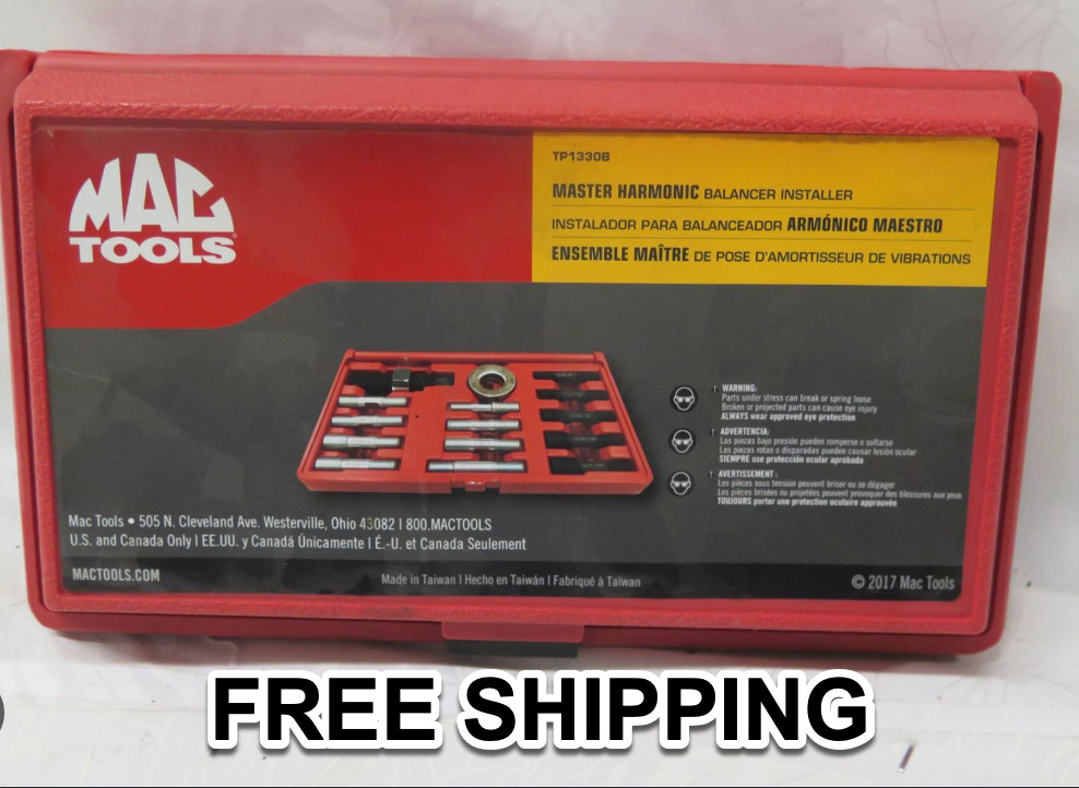 NEW Mac Tools 15pc Master Harmonic Balancer Installer Set TP1330B FREE SHIP