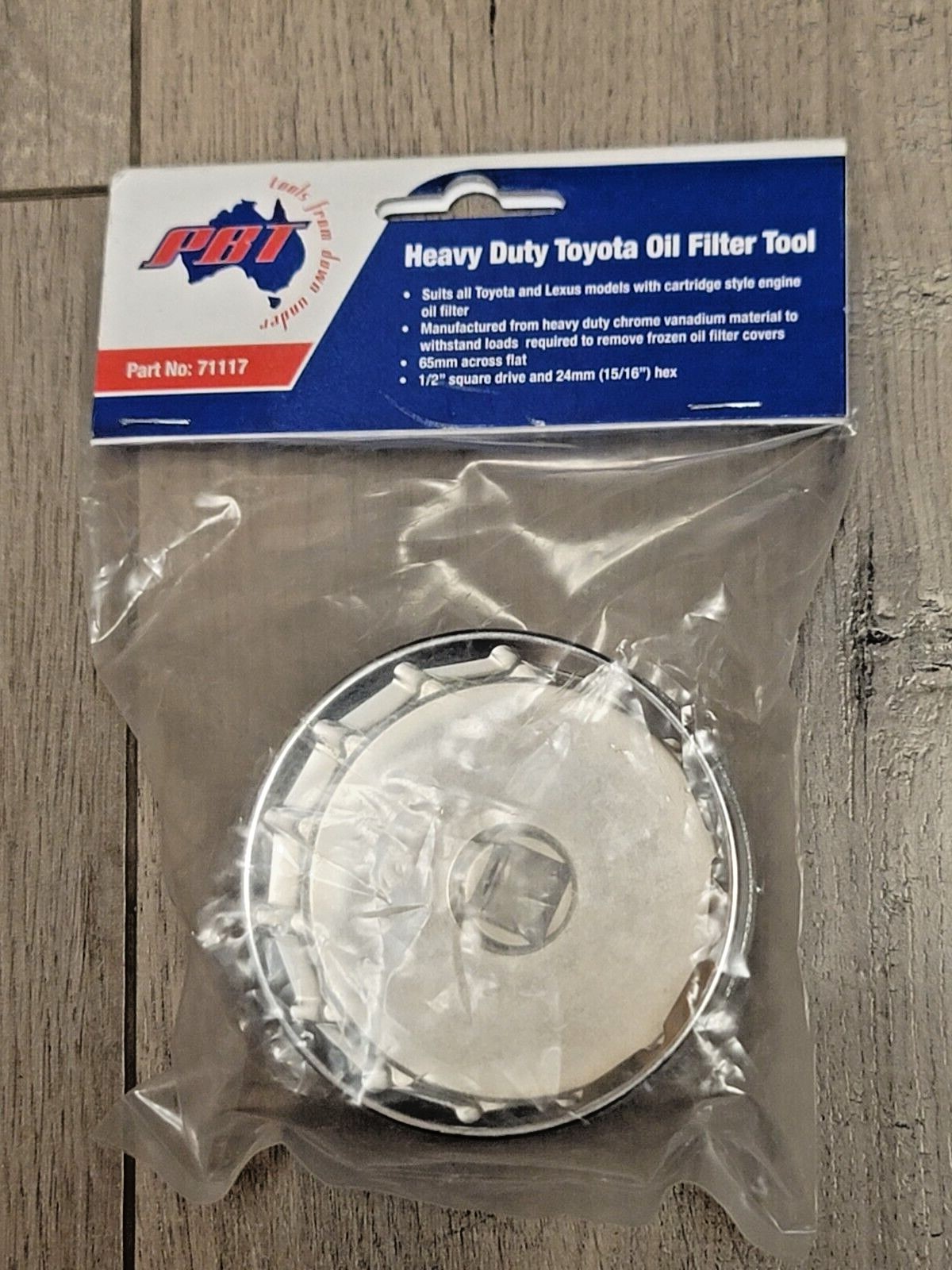 PBT Heavy Duty 64mm Toyota/Lexus Oil Filter Socket Wrench, 1/2 dr #71117