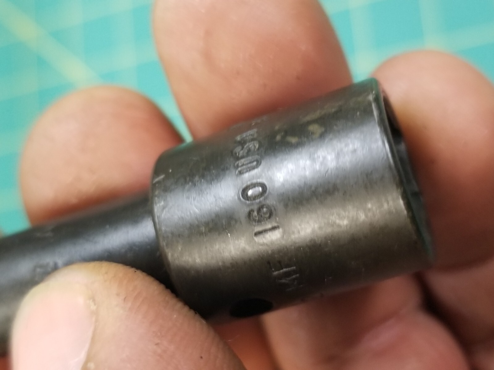 Vintage Snap-on 3/8″ Hex to 3/8″ Square Drive Power Adapter Pinned A3001A USA