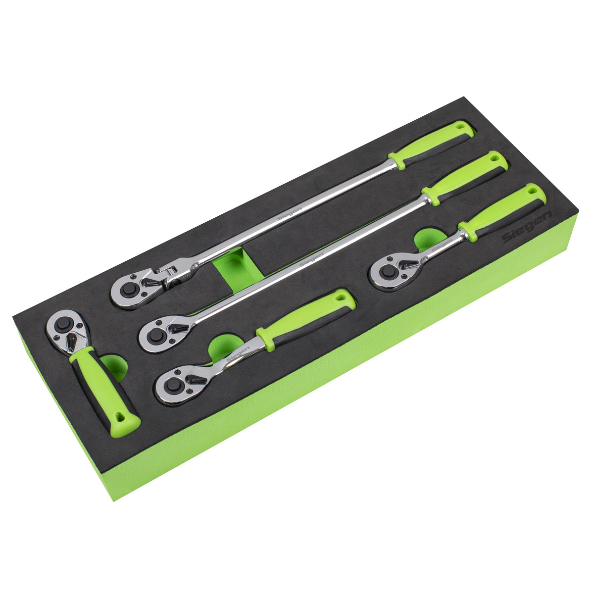 Sealey S01290 Ratchet Wrench Set 1/4″Sq 5pc Drive Flip Reverse
