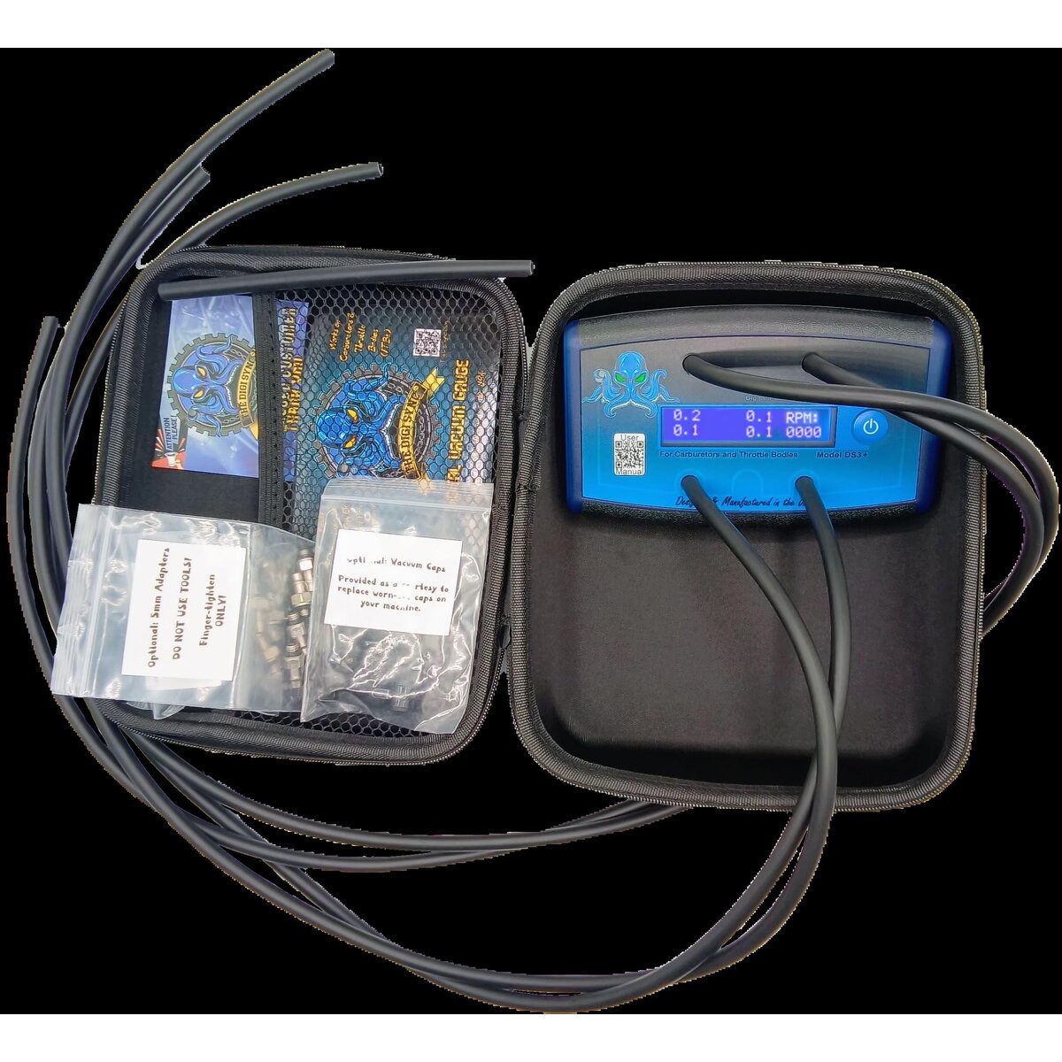 The Digi Sync 4-Channel DS3+ Pro Digital Throttle Body And Carb Sync Tool