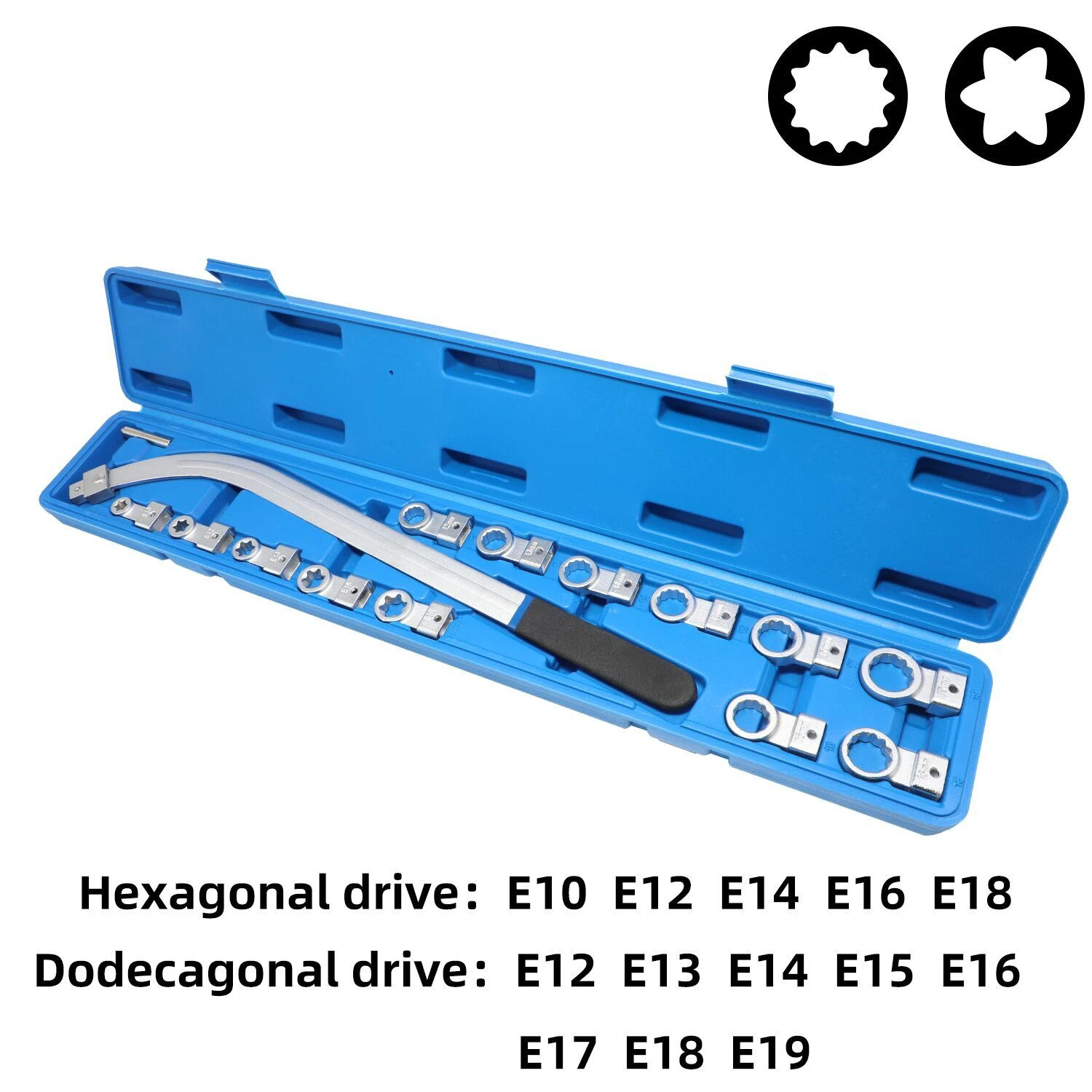 15PCS Universal Auxiliary Idler Belt Tensioner Pulley Removal Tool Kit Serpentin