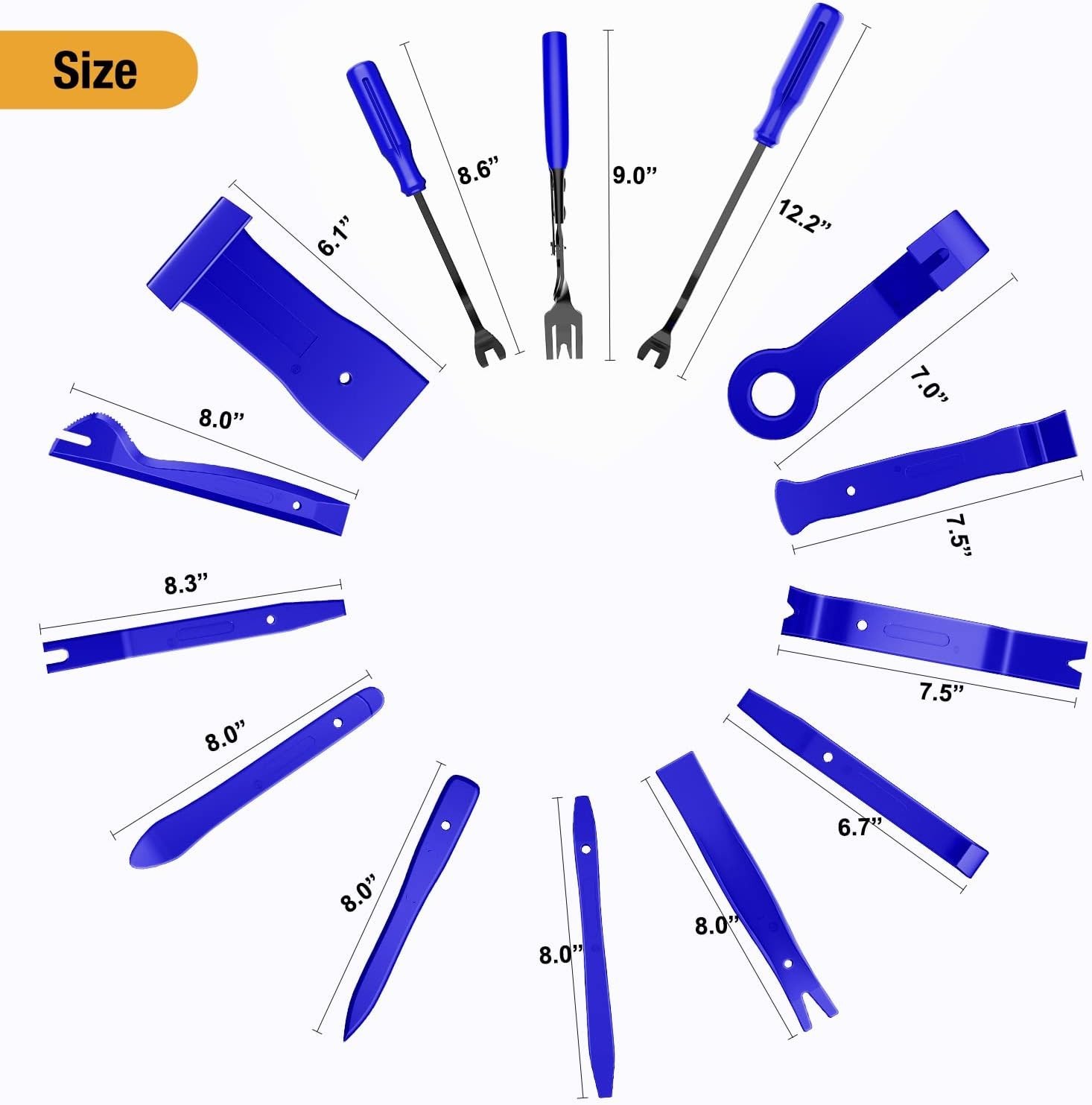 Durable 238-Pcs Nylon Trim Removal Tools – Ideal for Cars, Furniture, and More