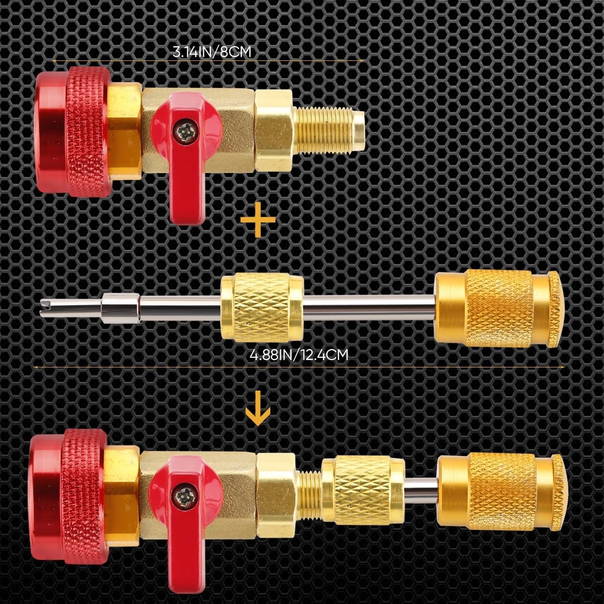 R134a R1234yf R22 Valve Core Removal Tool for Auto Air Conditioning Systems