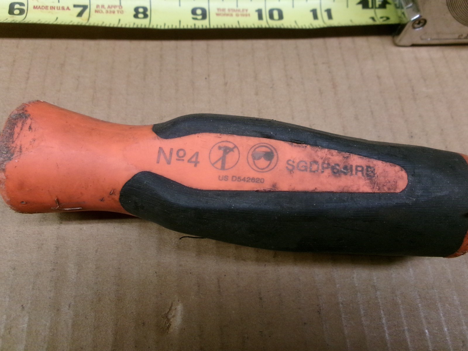 Snap On USA #4 Phillips x 6″ Orange Black Comfort Grip Handle No SGDP64IRBO