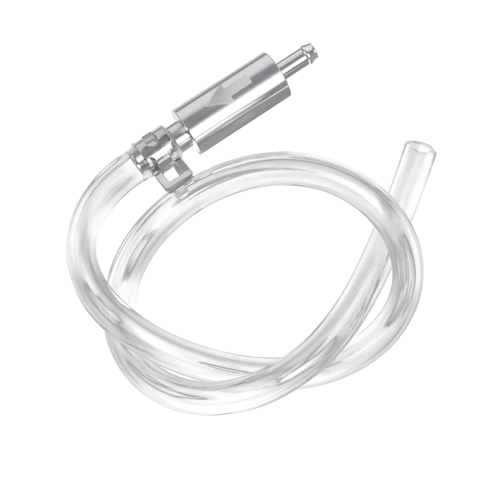 2 SET BRAKE BLEEDER HOSE ONE WAY CHECK VALVE TUBE BLEEDING TOOL KIT SILVER – US