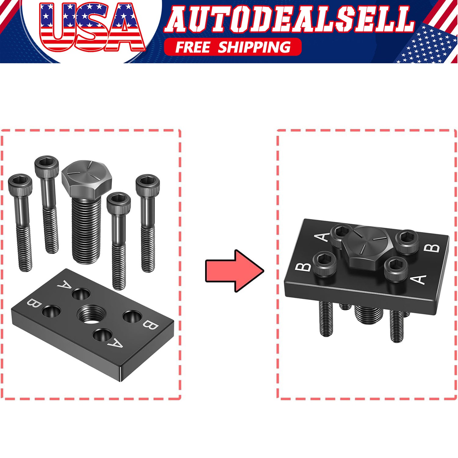 Drive Gear Puller Plate Tool JDG1560 JDG670A for John Deere 6068 6059 Engines