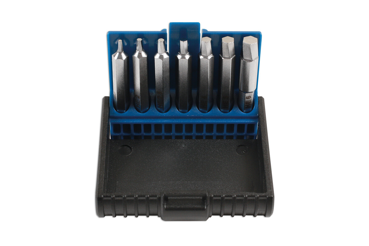 Laser Tools 6844 Hex Allen Key Bolt Screw Extractor Tool Set 7 Piece 1.5mm – 6mm