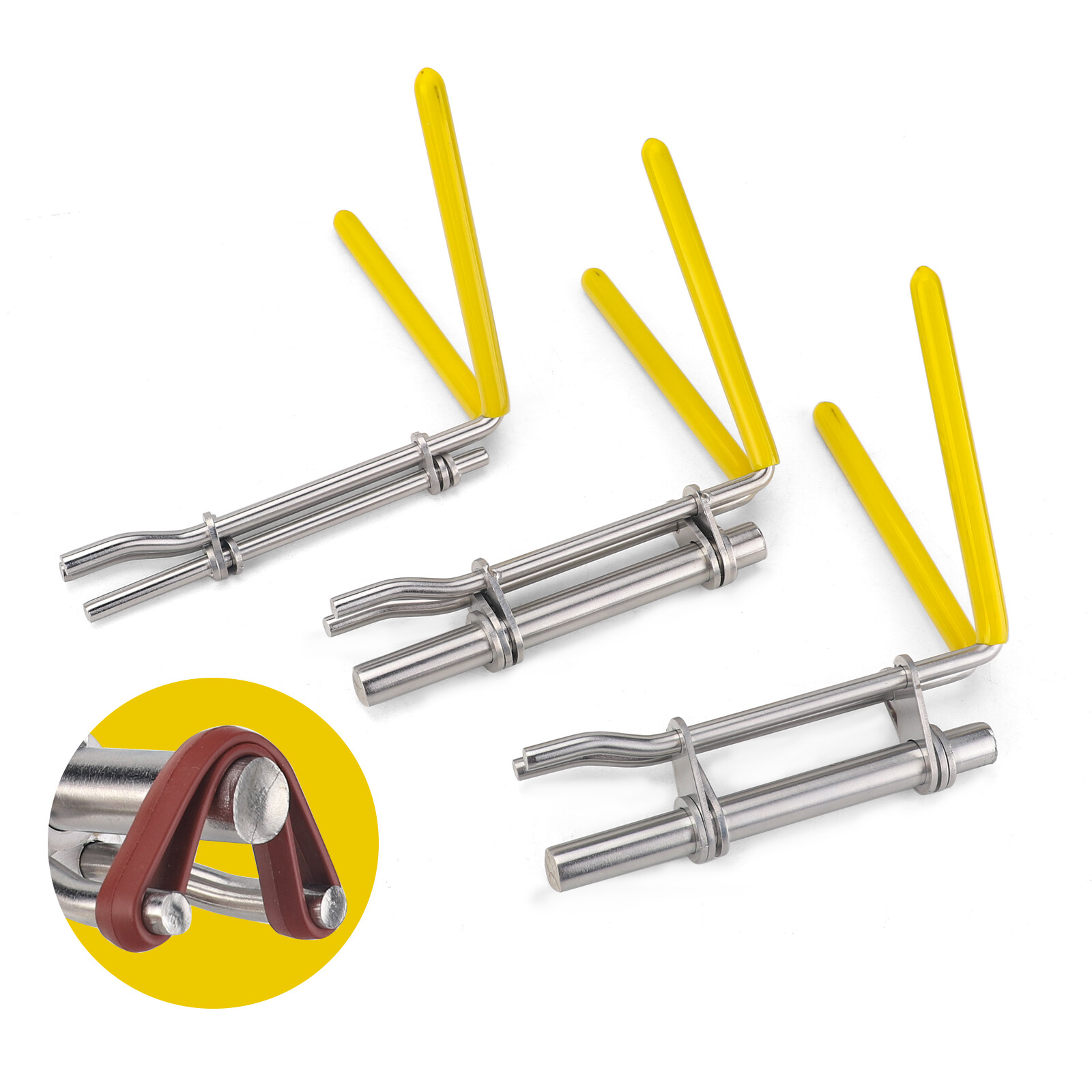 5pcs Hydraulic Cylinder Piston Rod Seal U-cup Installation & Remove Tool Kit Set