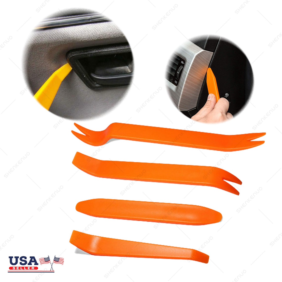 4Pcs Car Trim Removal Molding Tool Kit Panel Door Pry Dash Interior Clip Set