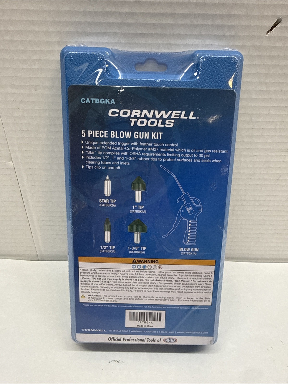 Cornwell Tools CATBGKA – 5 Piece Blow Gun Kit