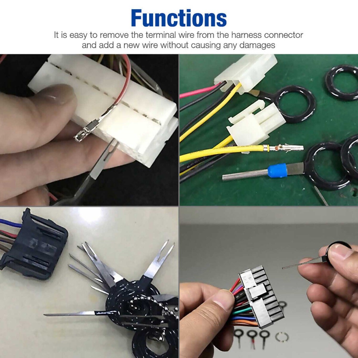 Car Terminal Removal Tool, Stainless Steel 18PCS for Car Truck