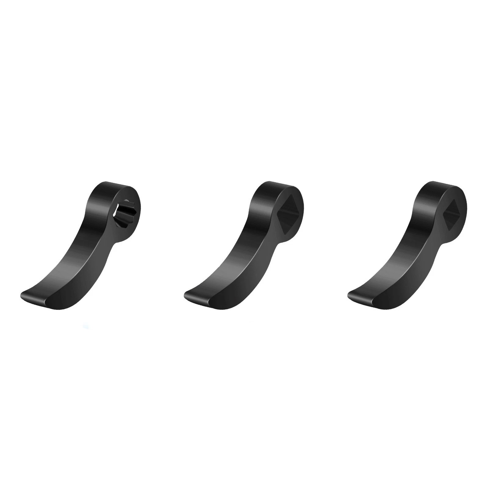 3 PCS 1/2 in 3/8 in Pry Bar Tool Head Adapter for Automotive Disassembly Work